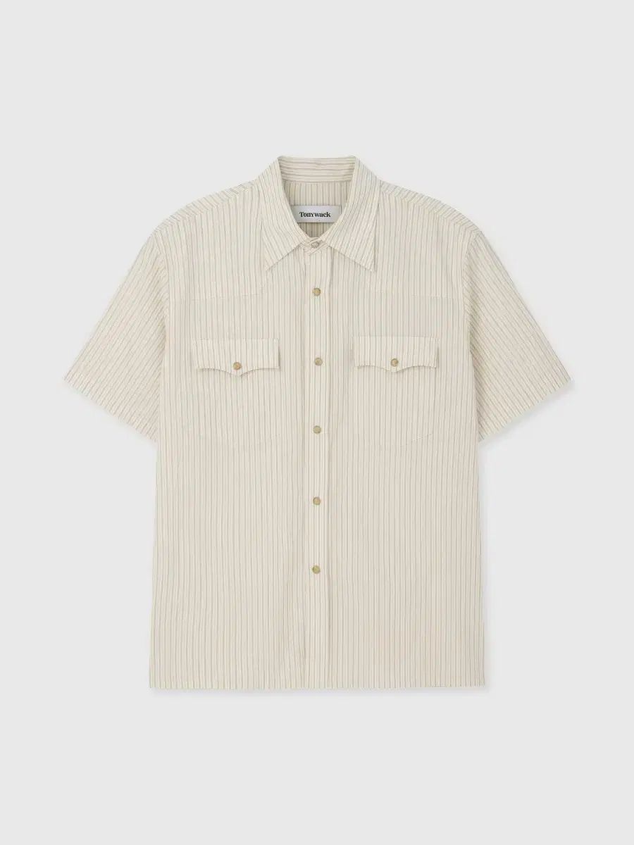 トニーウェック ローカット アイボリー ウェスタン シャツ XL