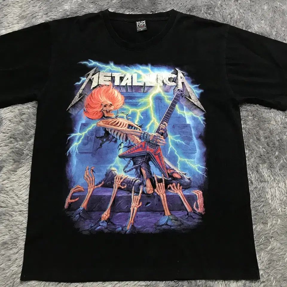 XL 락볼루션 メタリカ プリント 半袖Tシャツ@468