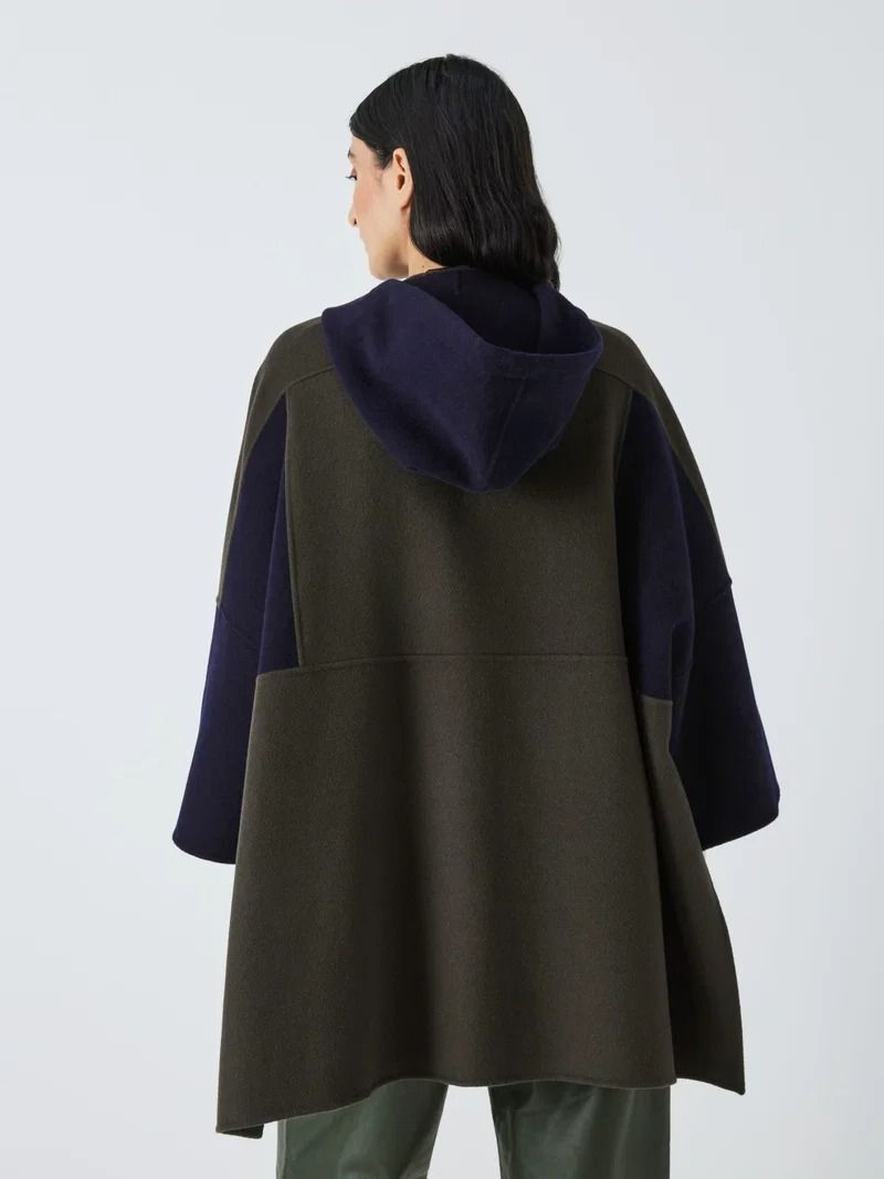 極美品 22AW クチートアマーノ ゆったりケープ風フードコート MaxMara