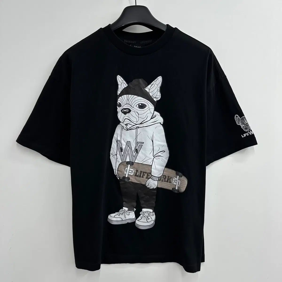 100 ライフワーク メンズ ルーズフィット 半袖 Tシャツ