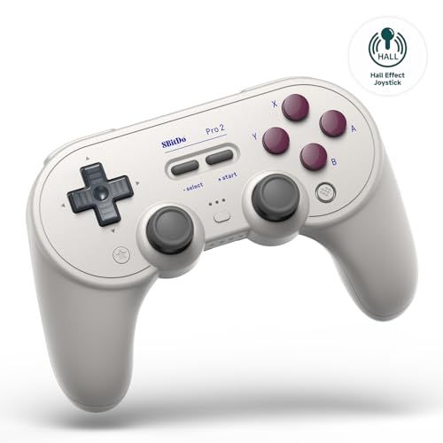 8BitDo Pro 2 Switch用のBluetoothコントローラー、ホールエフェクトジョイスティックアップデート