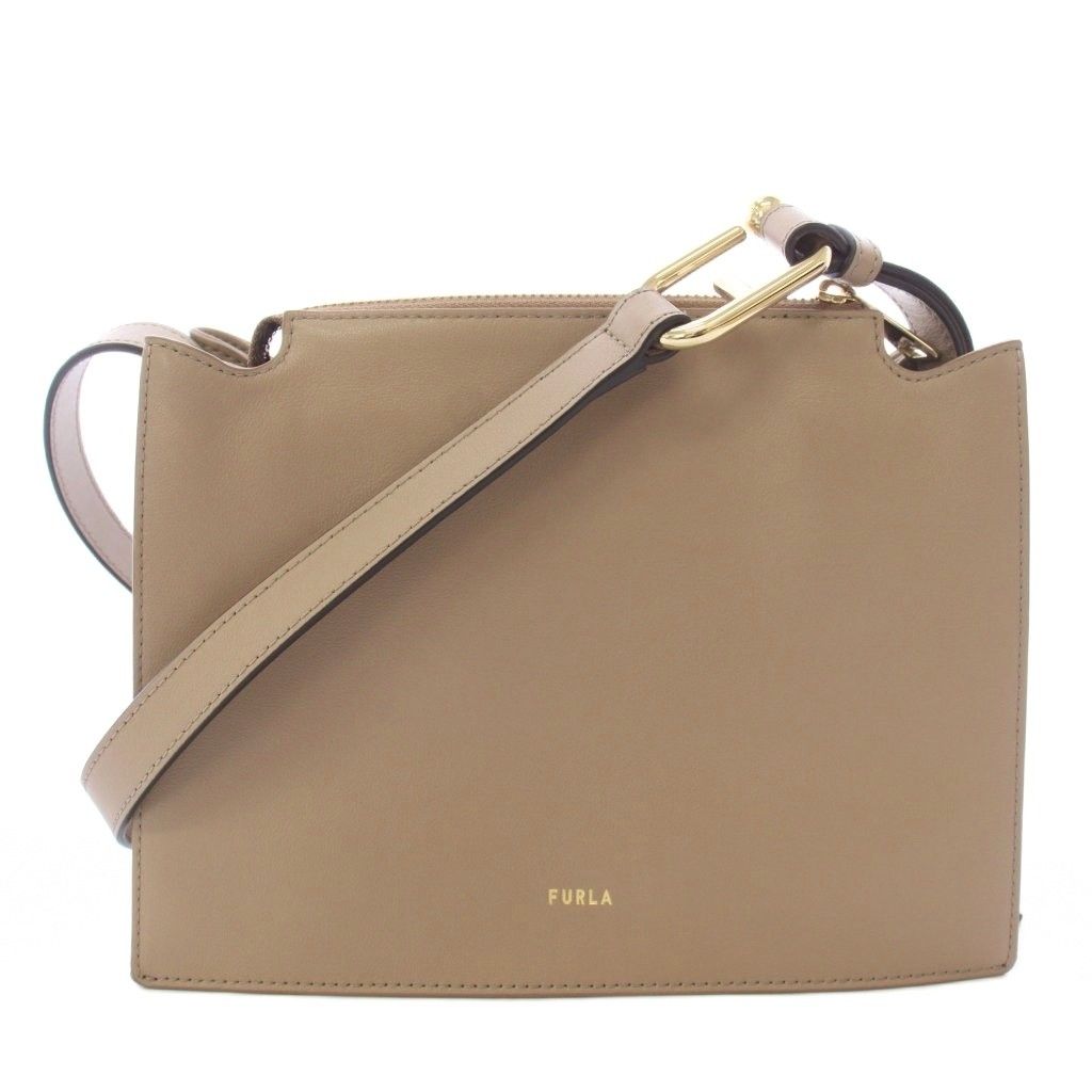 フルラ FURLA NUVOLA CROSSBODY ショルダーバッグ レザーベージュ /TK