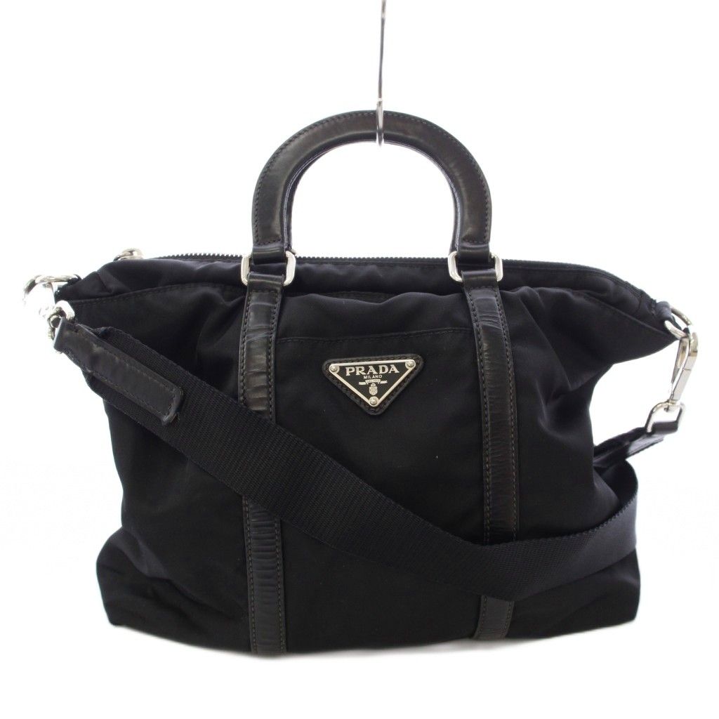 プラダ PRADA ハンドバッグ ショルダーバッグ 2WAY 黒 ブラック /TK ■OH