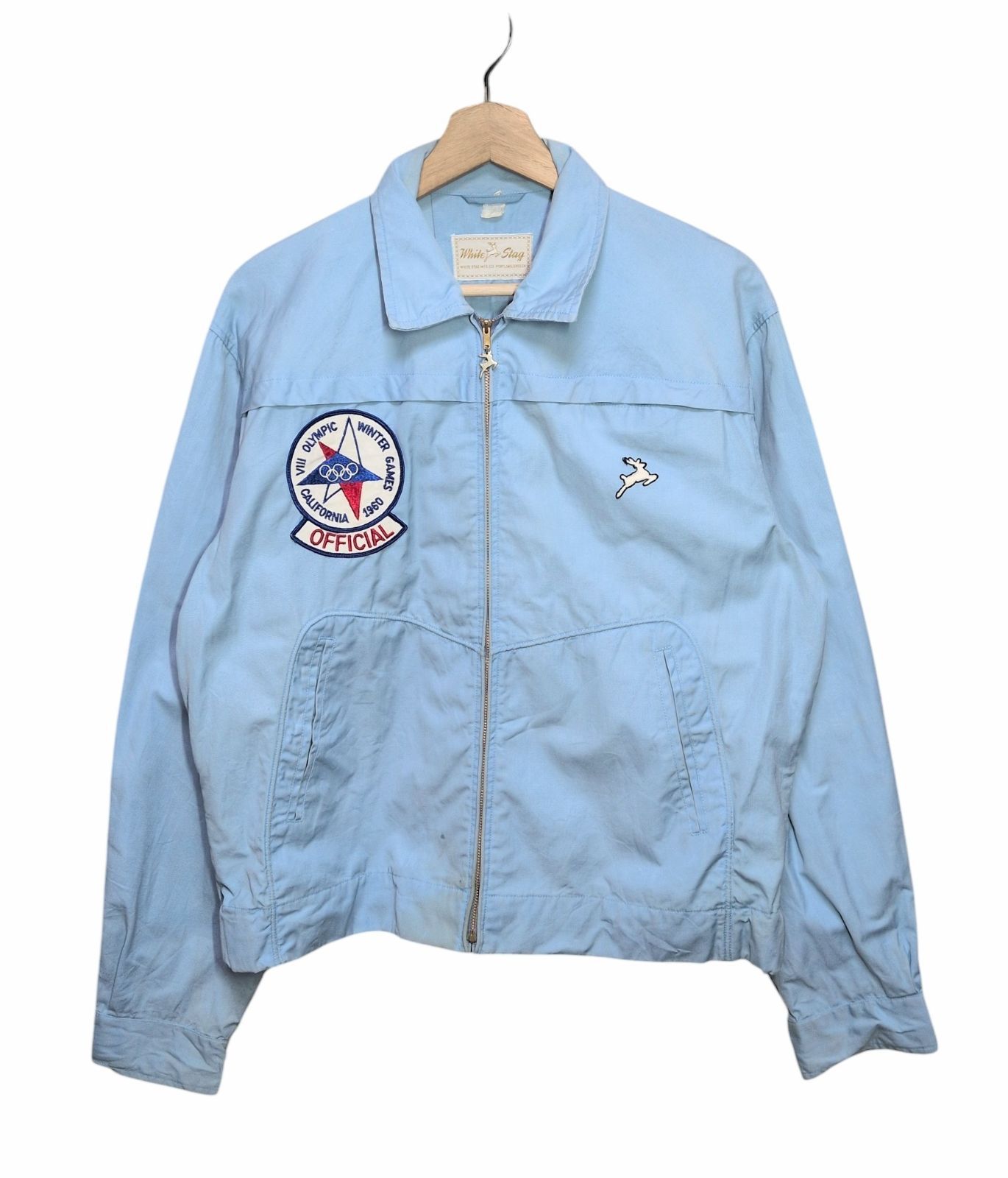 50s〜60s USA製 White Stag ホワイトスタッグ 1960年カリフォルニア冬季オリンピックオフィシャルワッペン ドリズラージャケット
