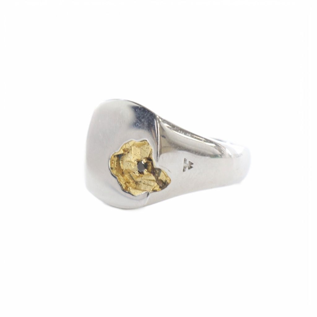 トムウッド TOMWOOD Mined Ring Large Black Diamond リング 指輪 925 15号 シルバー