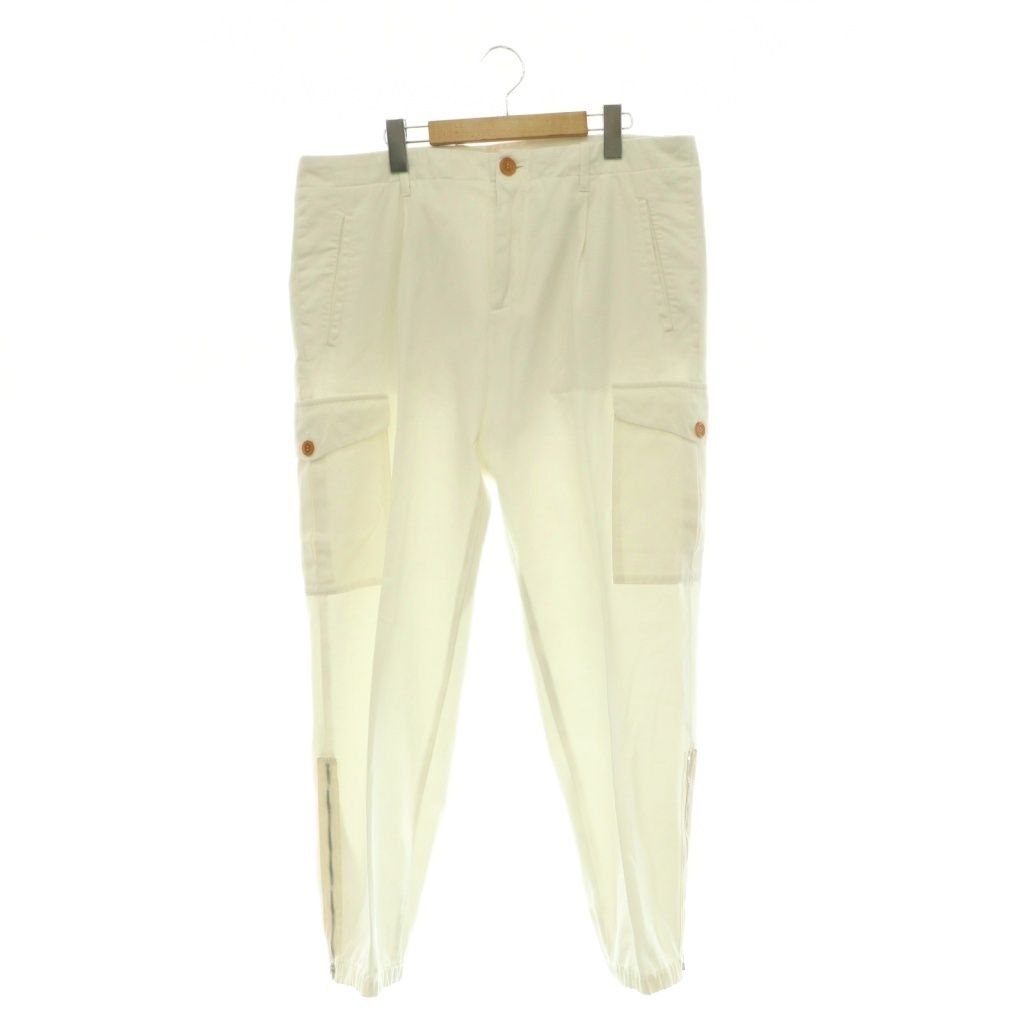 ブルネロクチネリ BRUNELLO CUCINELLI カーゴパンツ タック 50 ホワイト /HK ■OS
