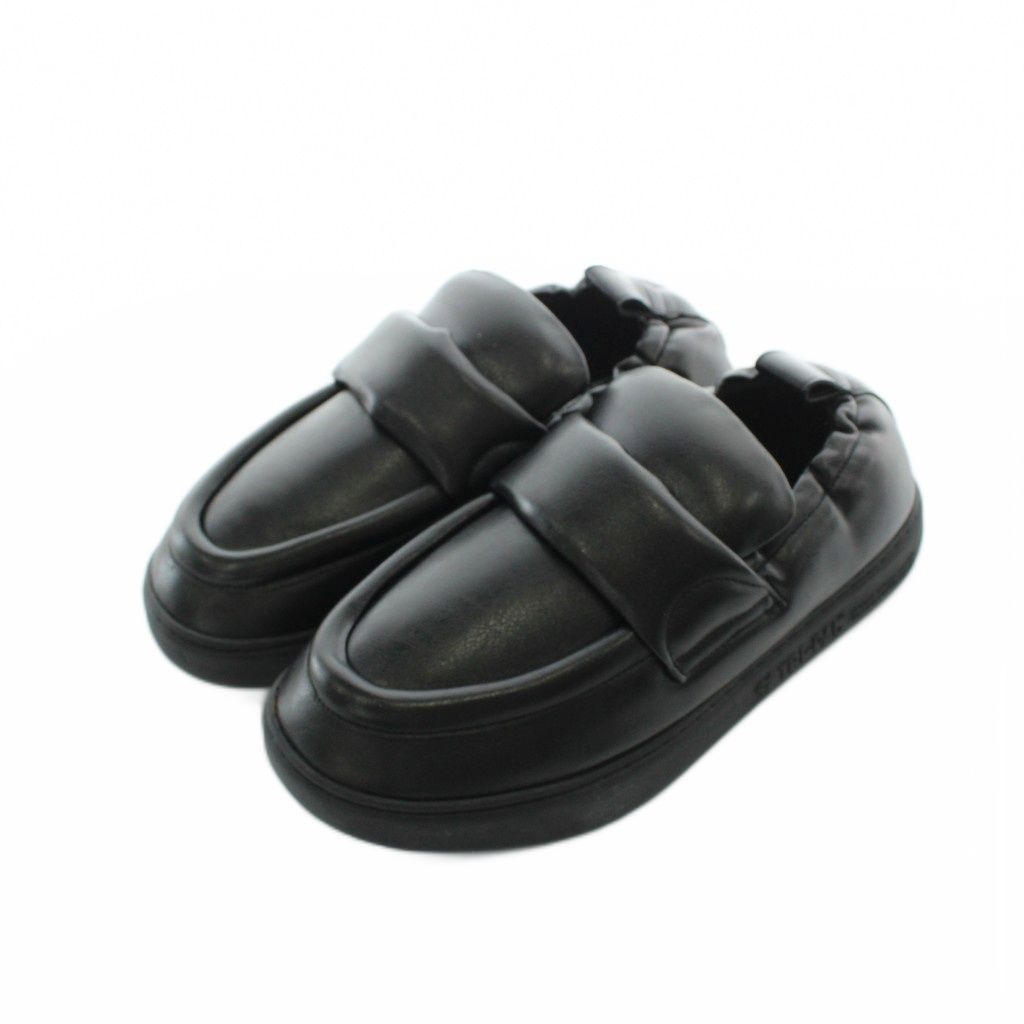 トシノスケタケガハラビューティフルシューズ BEAUTIFUL SHOES SOFT PAD LOAFER シューズ スリッポン レザー 本革 24cm 黒 ブラック ギャザー履き口 /RI ■OS ■AD