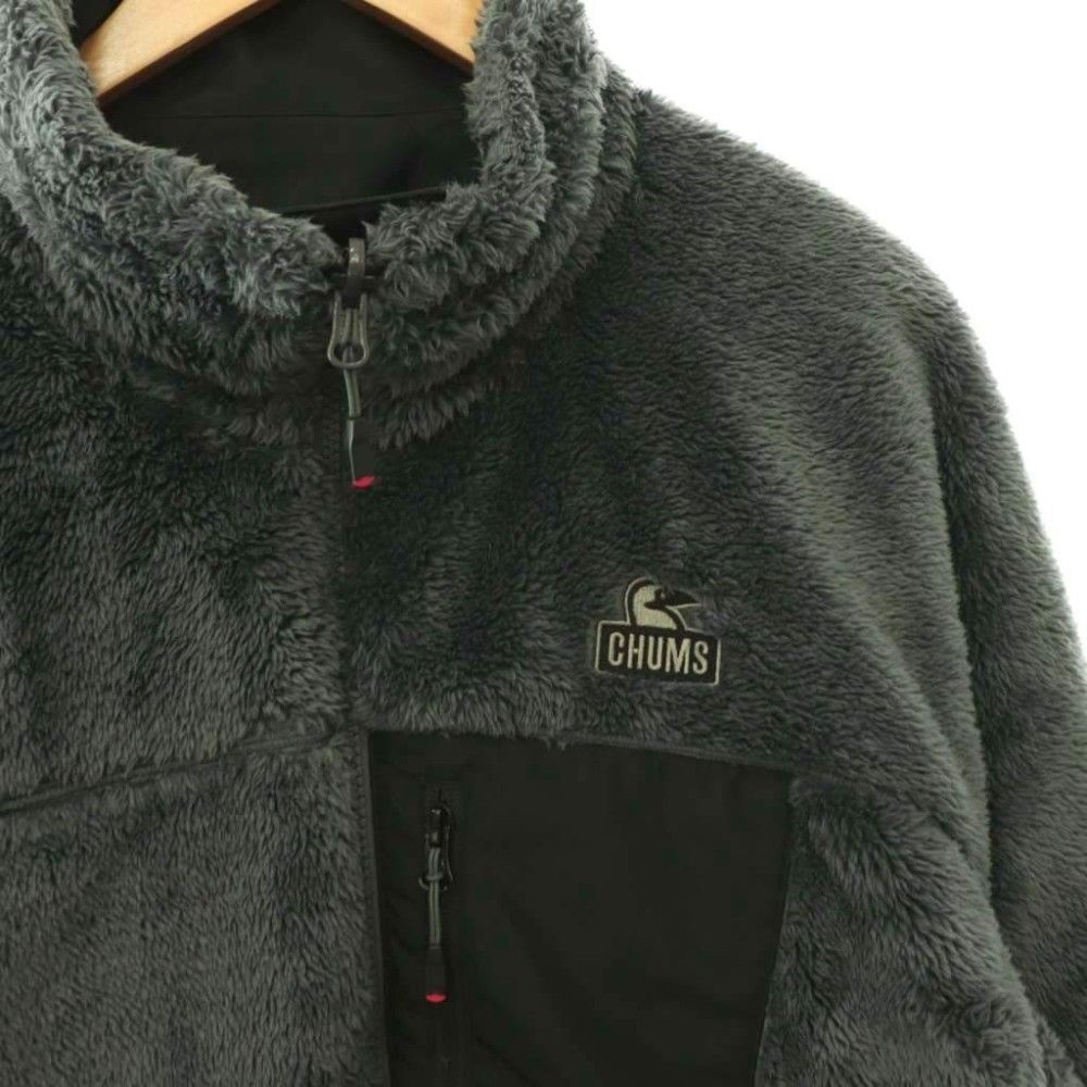 チャムス CHUMS Gore-Tex Windstopper Reversible Jacket リバーシブルジャケット ブルゾン ボアフリース M チャコールグレー ブラック /ES ■OS ■