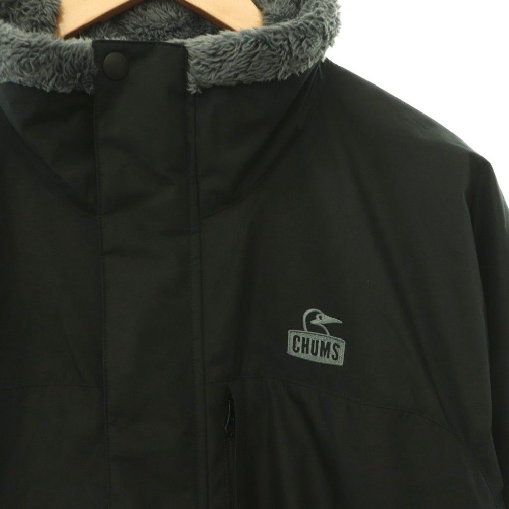 チャムス CHUMS Gore-Tex Windstopper Reversible Jacket リバーシブルジャケット ブルゾン ボアフリース M チャコールグレー ブラック /ES ■OS ■