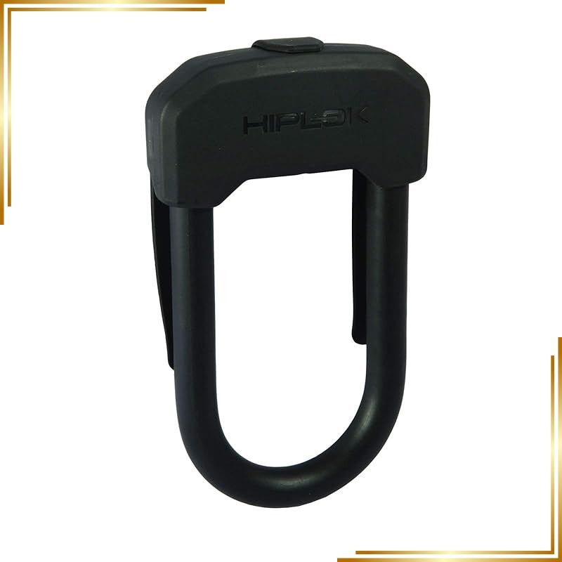 【新品】 Hiplok(ヒップロック) D 自転車U字ロック オールブラック 内寸: 13.5cm x 7cm