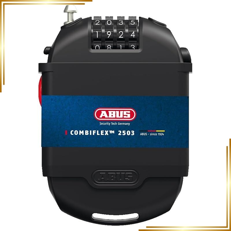 【新品】 ABUS(アブス)ダイヤルロック CombiFlex 2501/65 ブラック 1.6mm/65cm 1646000013