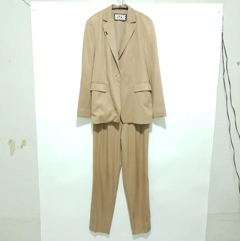 ミスチーフ レディース テンセル ジャケット & ツータック スラックス セット M