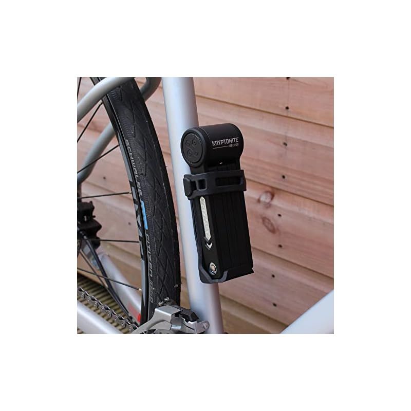 【新品】 KRYPTONITE Keeper ミニ折りたたみ自転車ロック コンパクト 軽量 高セキュリティ 盗難防止 折りたたみ式 自転車ロック 鍵2個とマウント付き Eバイク スクーター ロード マウンテンバイク 80cm (31.5インチ)