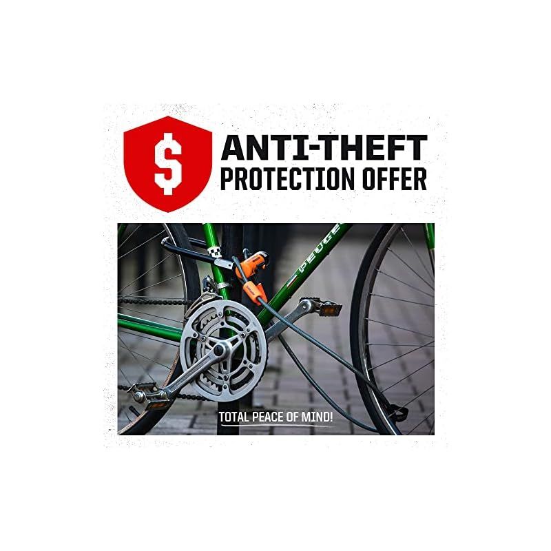 【新品】 KRYPTONITE Keeper ミニ折りたたみ自転車ロック コンパクト 軽量 高セキュリティ 盗難防止 折りたたみ式 自転車ロック 鍵2個とマウント付き Eバイク スクーター ロード マウンテンバイク 80cm (31.5インチ)
