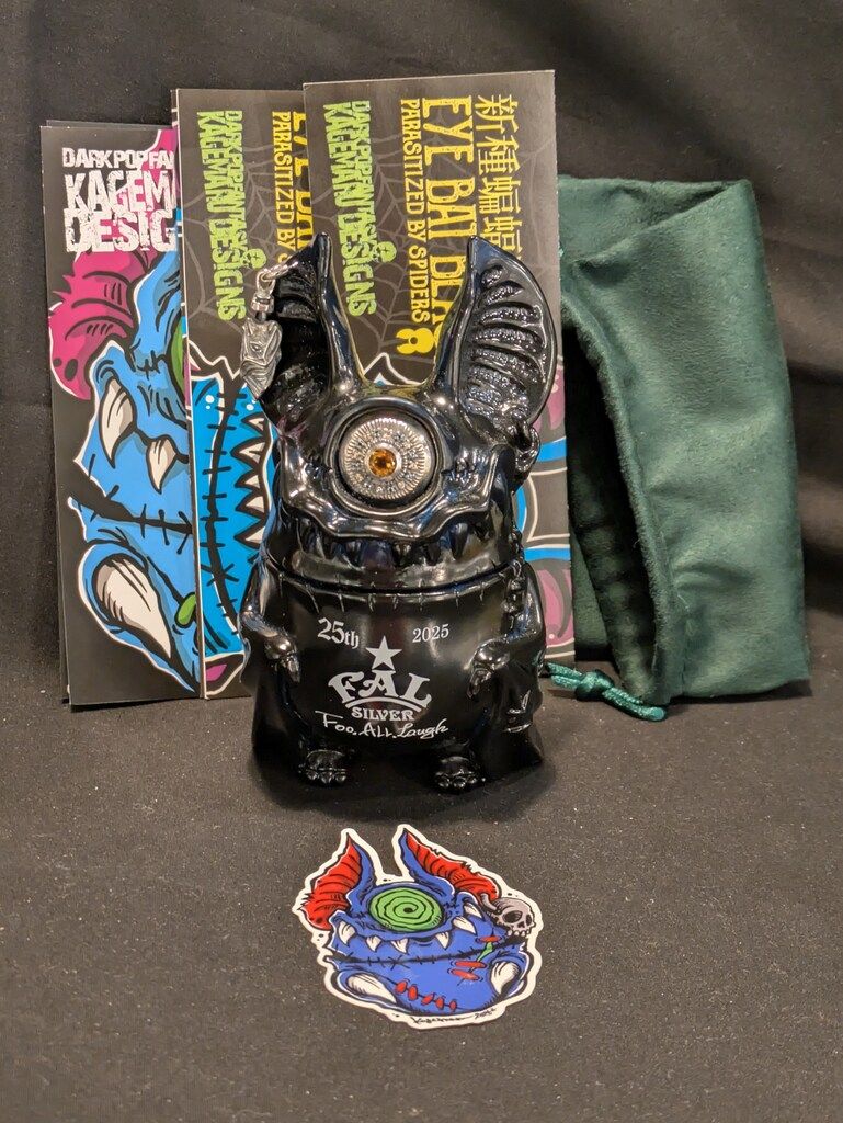 KAGEMARU DESIGNS EYE BAT BEAST F.A.L25周年記念 ダークブルー メタルアイシルバー925