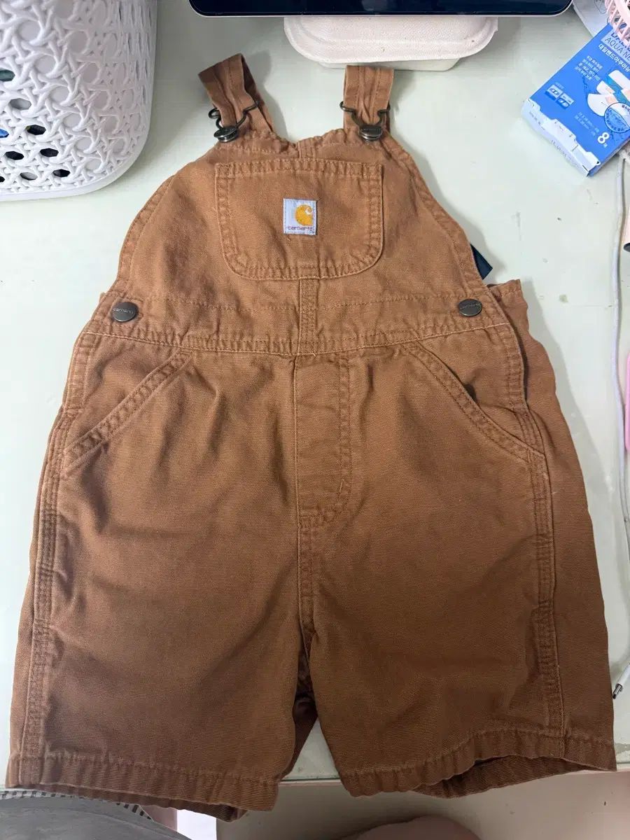 Carhartt カーハート ベイビー ショート オーバーオール ブラウン 3T 出品