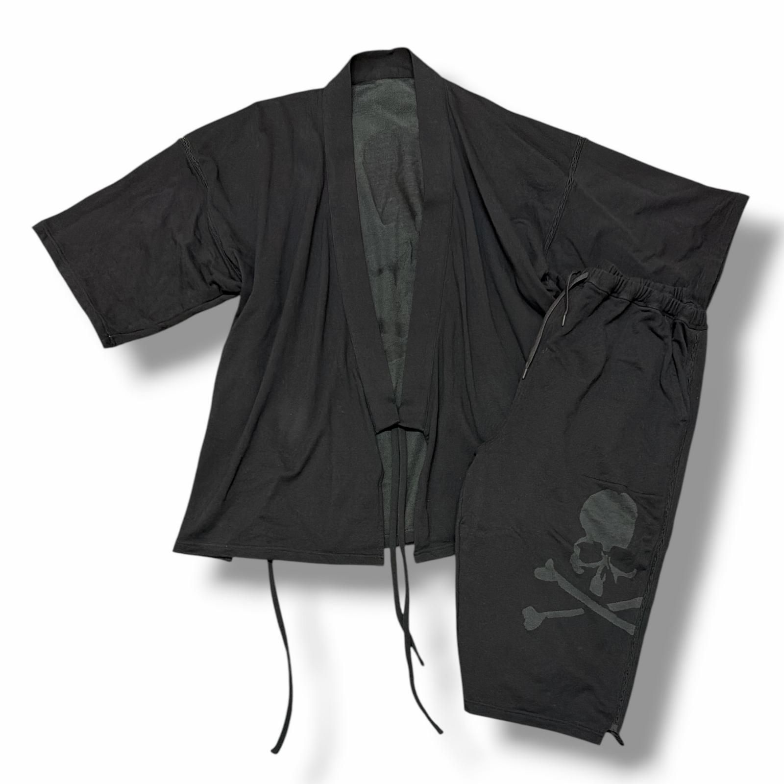 mastermind JAPAN 甚平セット スウェットセットアップ マスターマインドジャパン MW25C14-JI001-2 ブラック XL （15661M）