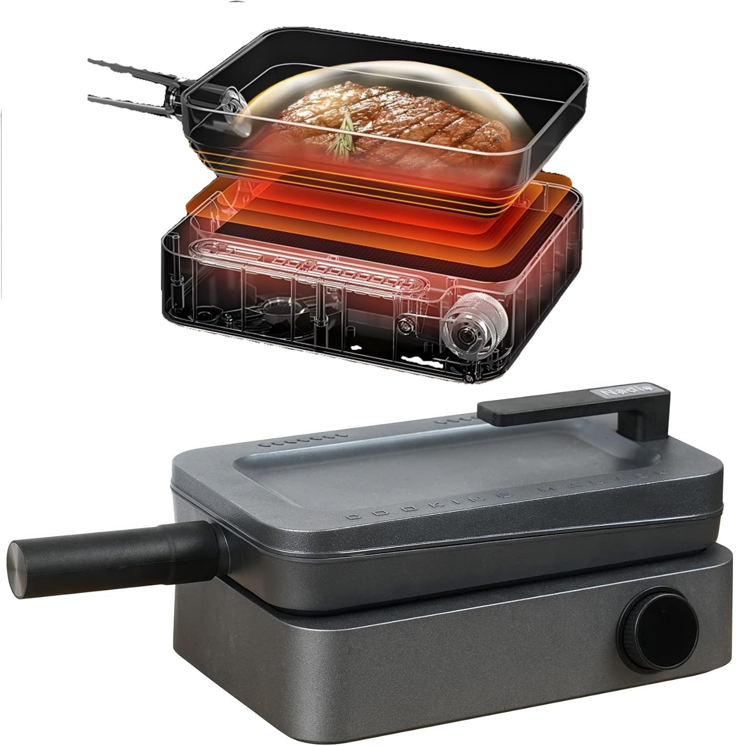 節電対策 低温調理器 70℃-400℃ 鍋 電気調理鍋 2.8L 炒め/低温/無水/煮込/パスタ/カレー/蒸し/デザート 19種類モード 卓上鍋Y 30efac92