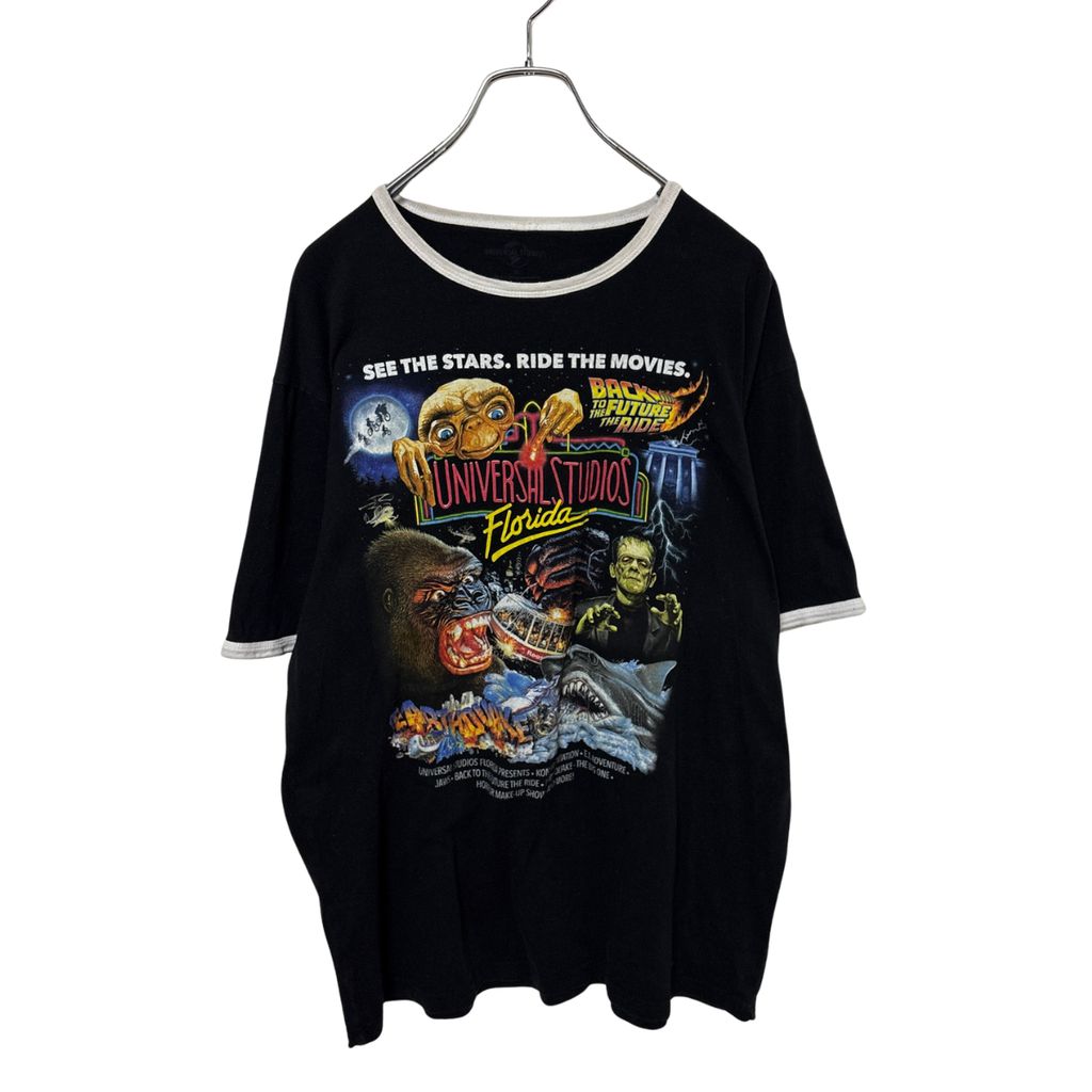 【UNIVERSAL STUDIOS】 Florida Ringer Tee ユニバーサルスタジオ フロリダ リンガーTシャツ E.T. S-6791