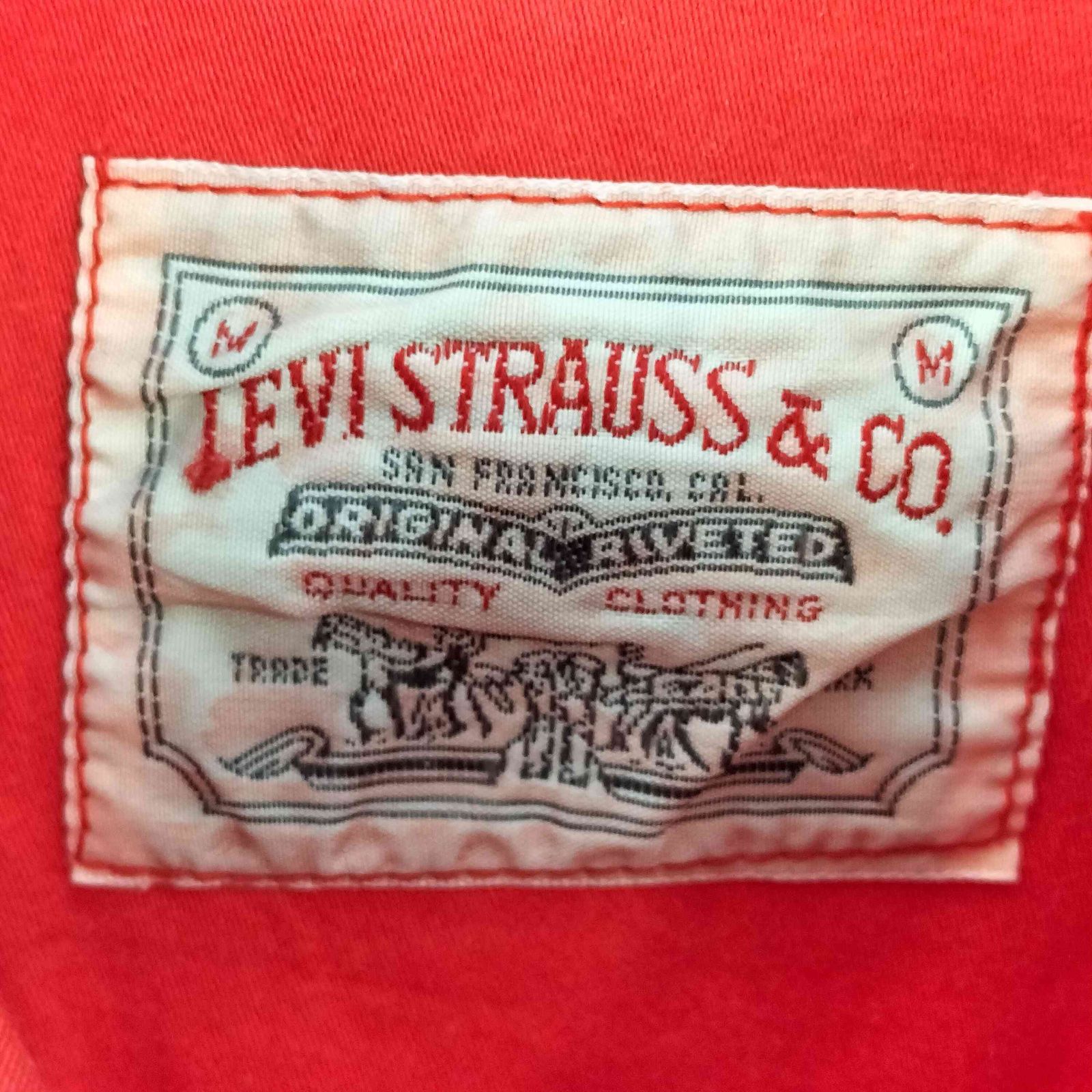 リーバイス Levis 刺繍タグ 赤タブ ダブルポケット レギュラーカラー 