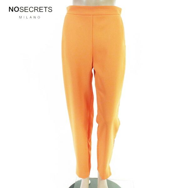 80%OFF 新品 ノーシークレッツ NO SECRETS パンツ 42 EPT1212 Mサイズ オレンジ レディース カラーパンツ スリット 4,721円
