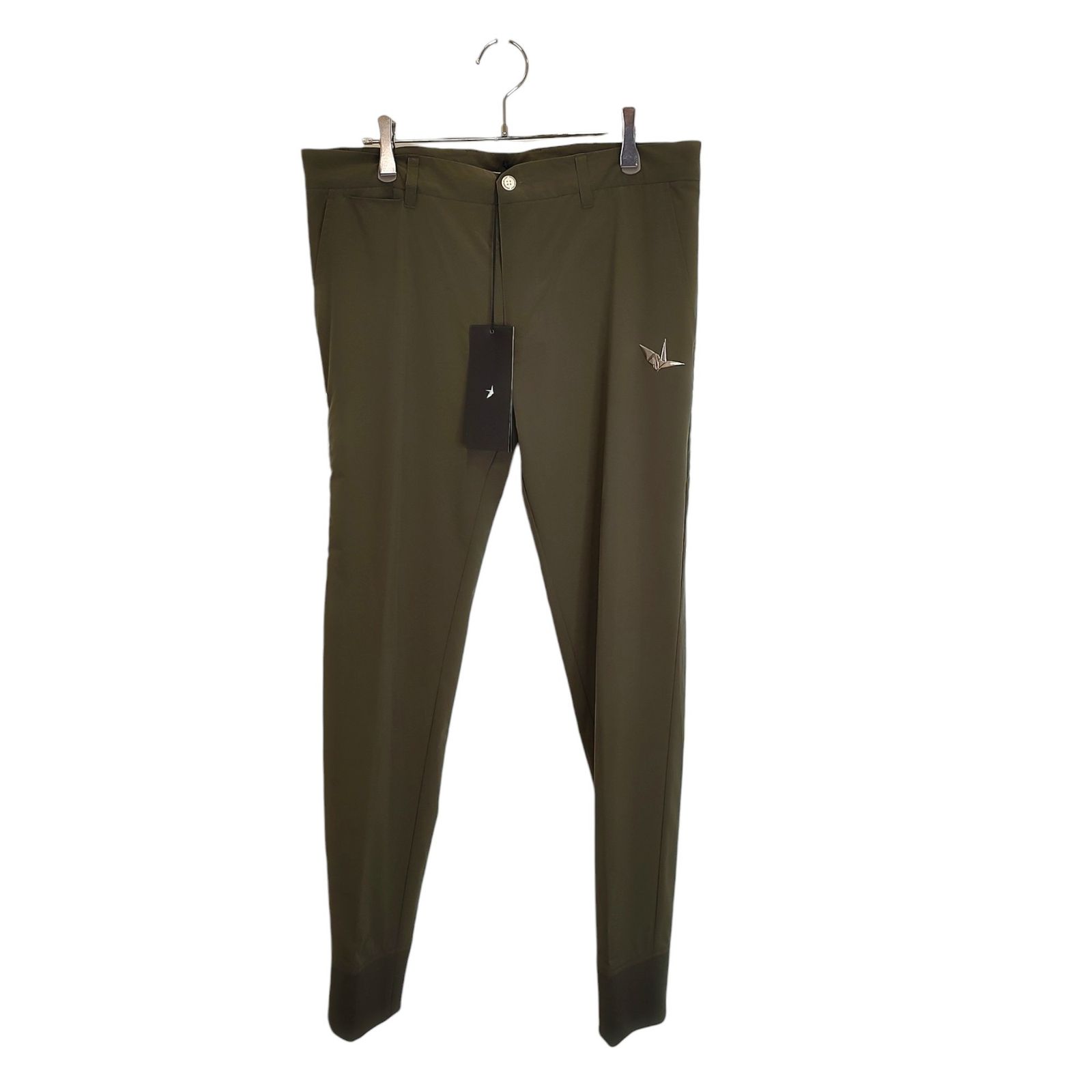1PIU1UGUALE3 GOLF ウノピゥウノウグァーレトレ ゴルフ 24SS RIB PANTS ロング リブ パンツ GRP149-POE478 6 XL カーキ メンズ