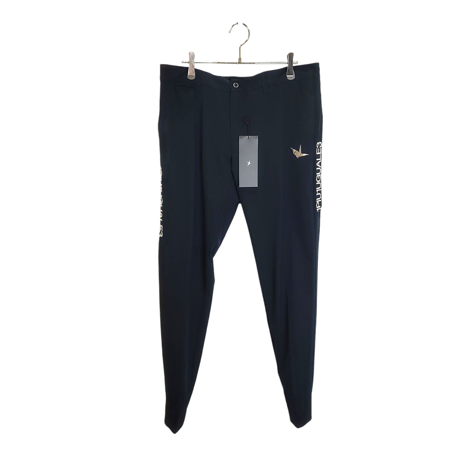 1PIU1UGUALE3 GOLF ウノピゥウノウグァーレトレ ゴルフ 24SS RIB PANTS ロング リブ パンツ GRP149-POE478 6 XL ネイビー メンズ