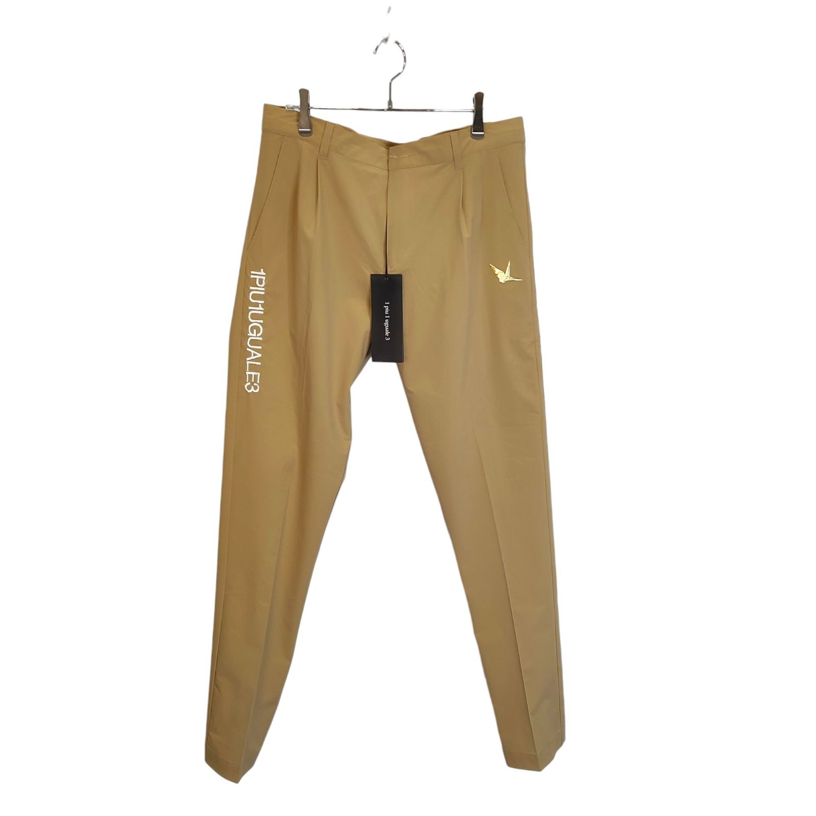 1PIU1UGUALE3 GOLF ウノピゥウノウグァーレトレ ゴルフ 24SS BASIC LONG PANTS ロング パンツ GRP139-POE478 6 XL ベージュ メンズ