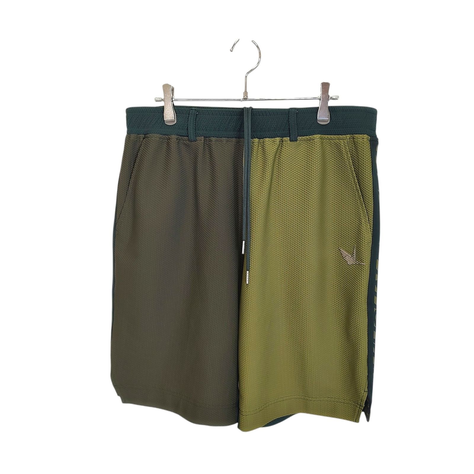 1PIU1UGUALE3 GOLF ウノピゥウノウグァーレトレ ゴルフ WIDE SHORTS LOGO TAPE ショーツ ショート ハーフ パンツ GRP147-POE488 6 XL カーキ メンズ