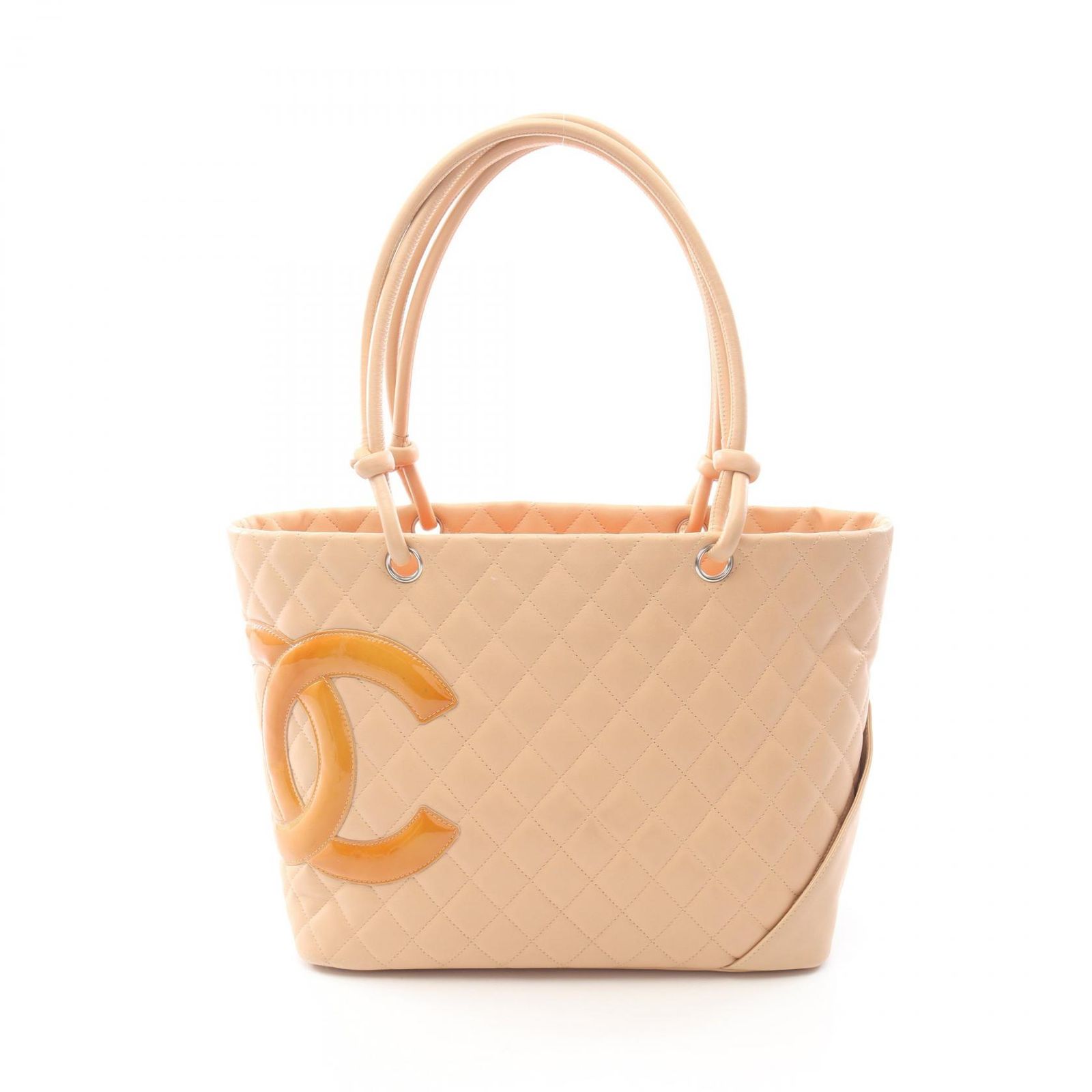シャネル カンボンライン ラージ トートバッグ CHANEL ベージュ ヴィンテ CHANEL シャネル カンボンライン ラージ トートバッグ - メルカリ