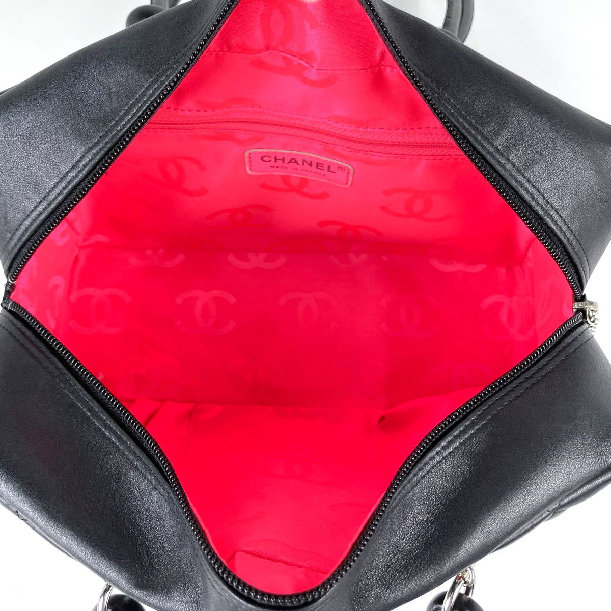 シャネル CHANEL カンボンライン ボウリングバッグ ココマーク ミニ
