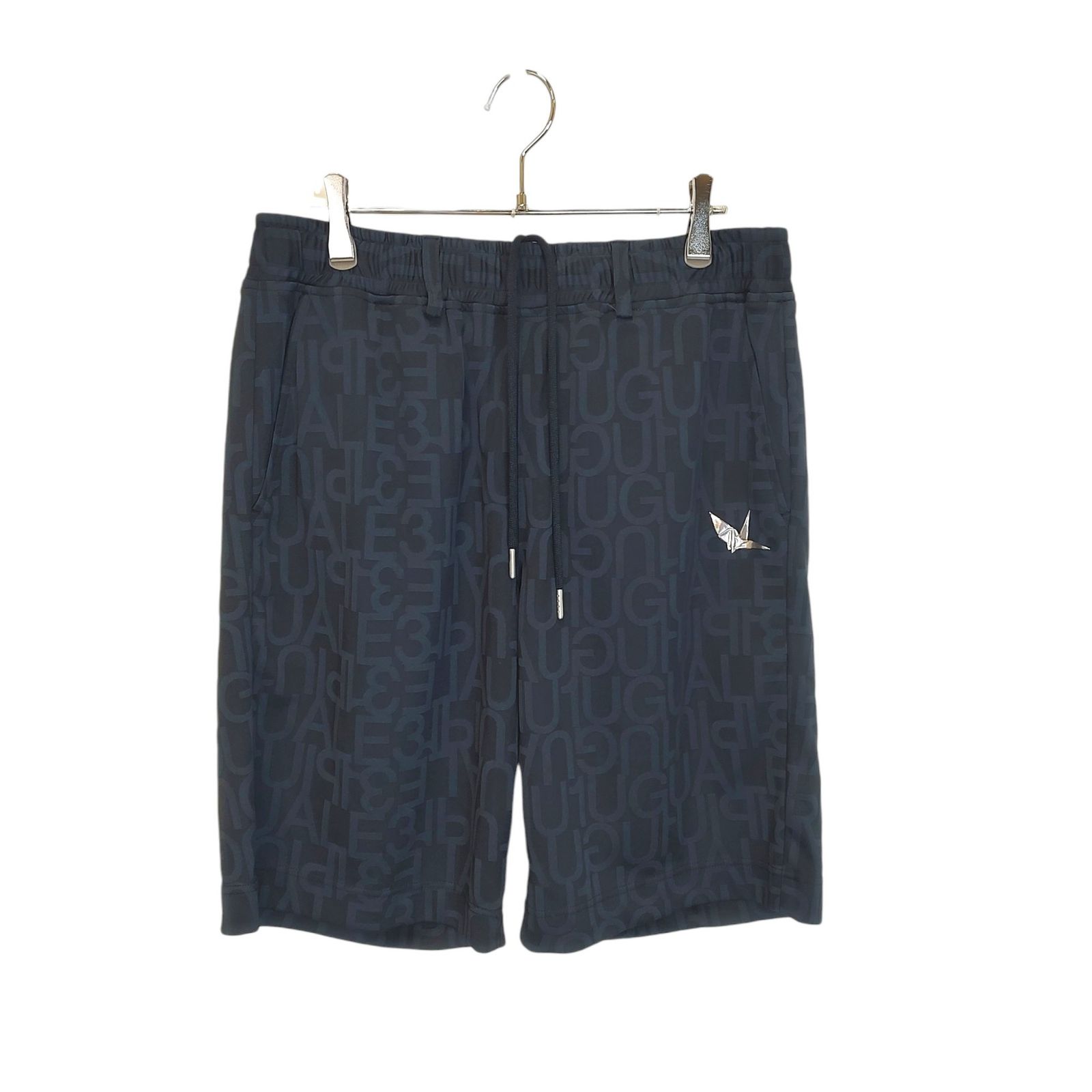 1PIU1UGUALE3 GOLF ウノピゥウノウグァーレトレ ゴルフ 24SS SHORT PANTS 総柄 ショーツ ハーフ ショート パンツ GRP135-POE476 6 XL ネイビー メンズ