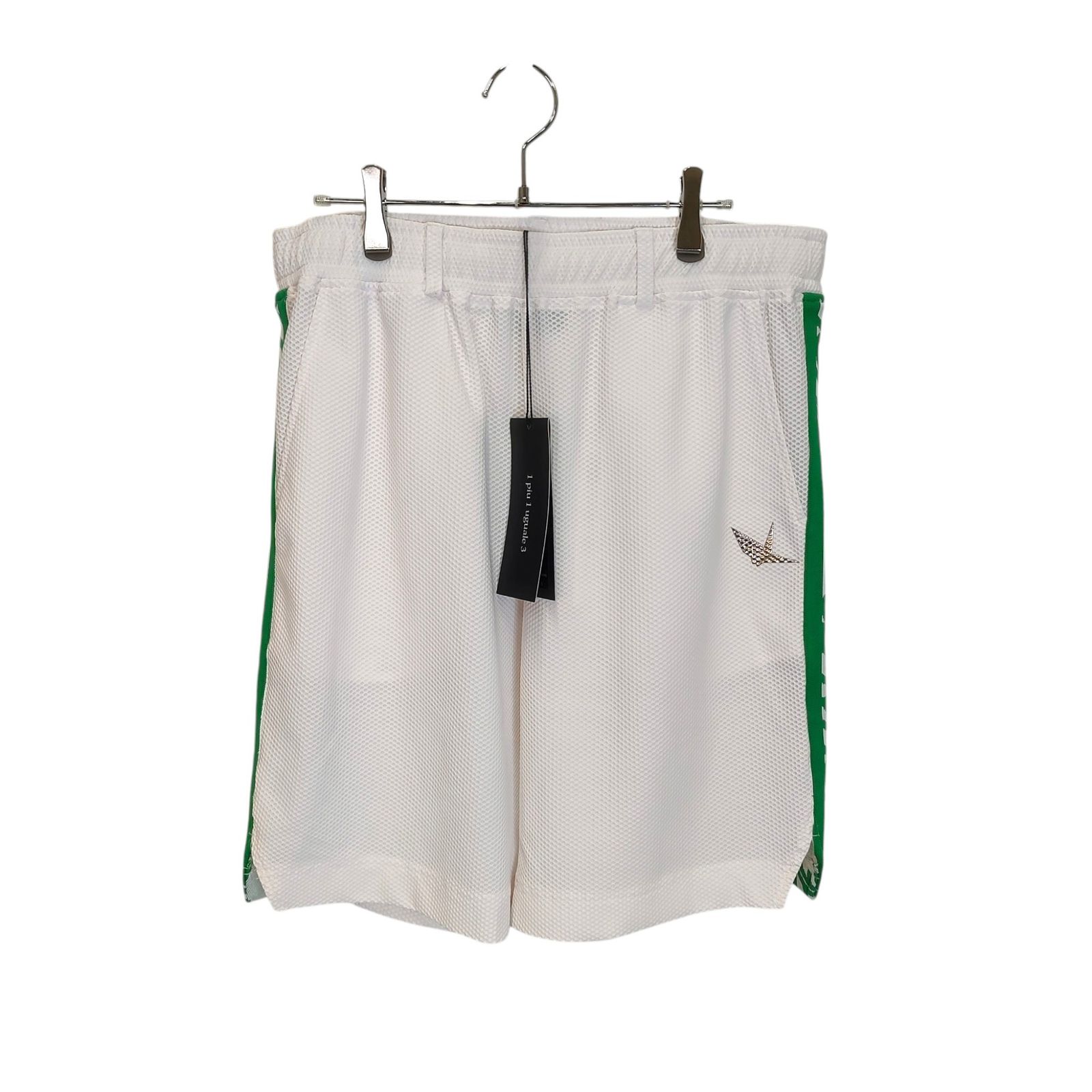 1PIU1UGUALE3 GOLF ウノピゥウノウグァーレトレ ゴルフ WIDE SHORTS LOGO TAPE ショーツ ハーフ ショート パンツ GRP147-POE488 6 XL ホワイト メンズ