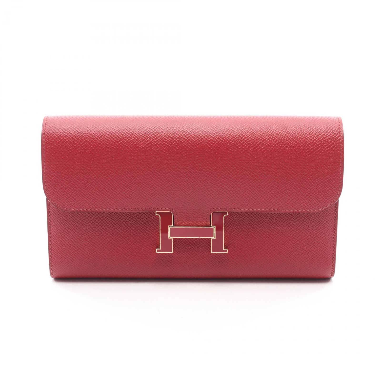 HERMES エルメス コンスタンスロング ルージュグレナ 二つ折り長財布