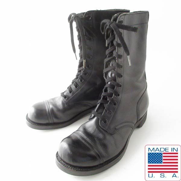 1958年製 USA製 実物 米軍 キャップトゥ コンバットブーツ 黒 8.5W