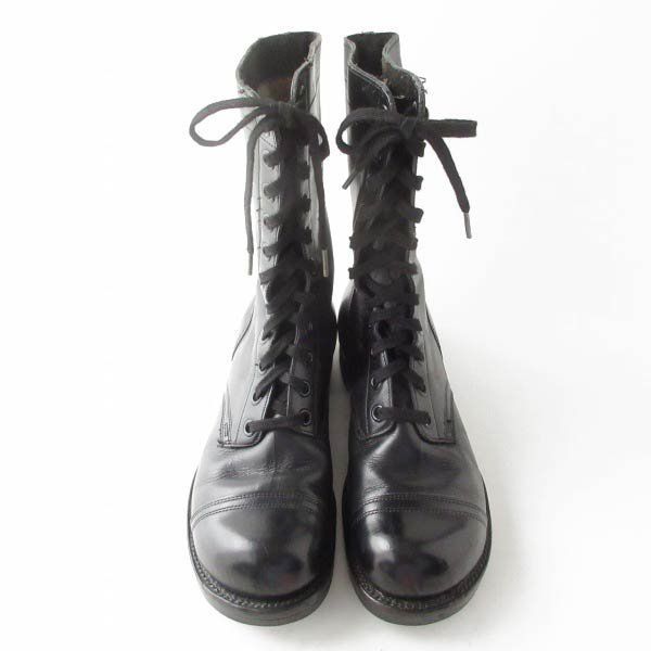 1958年製 USA製 実物 米軍 キャップトゥ コンバットブーツ 黒 8.5W