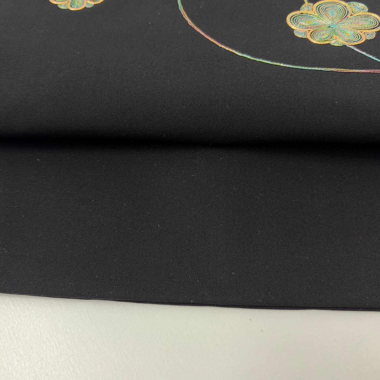 名古屋帯 駒刺繍 ラメ 塩瀬 美しい花 九寸 正絹 MA-7154 - メルカリ