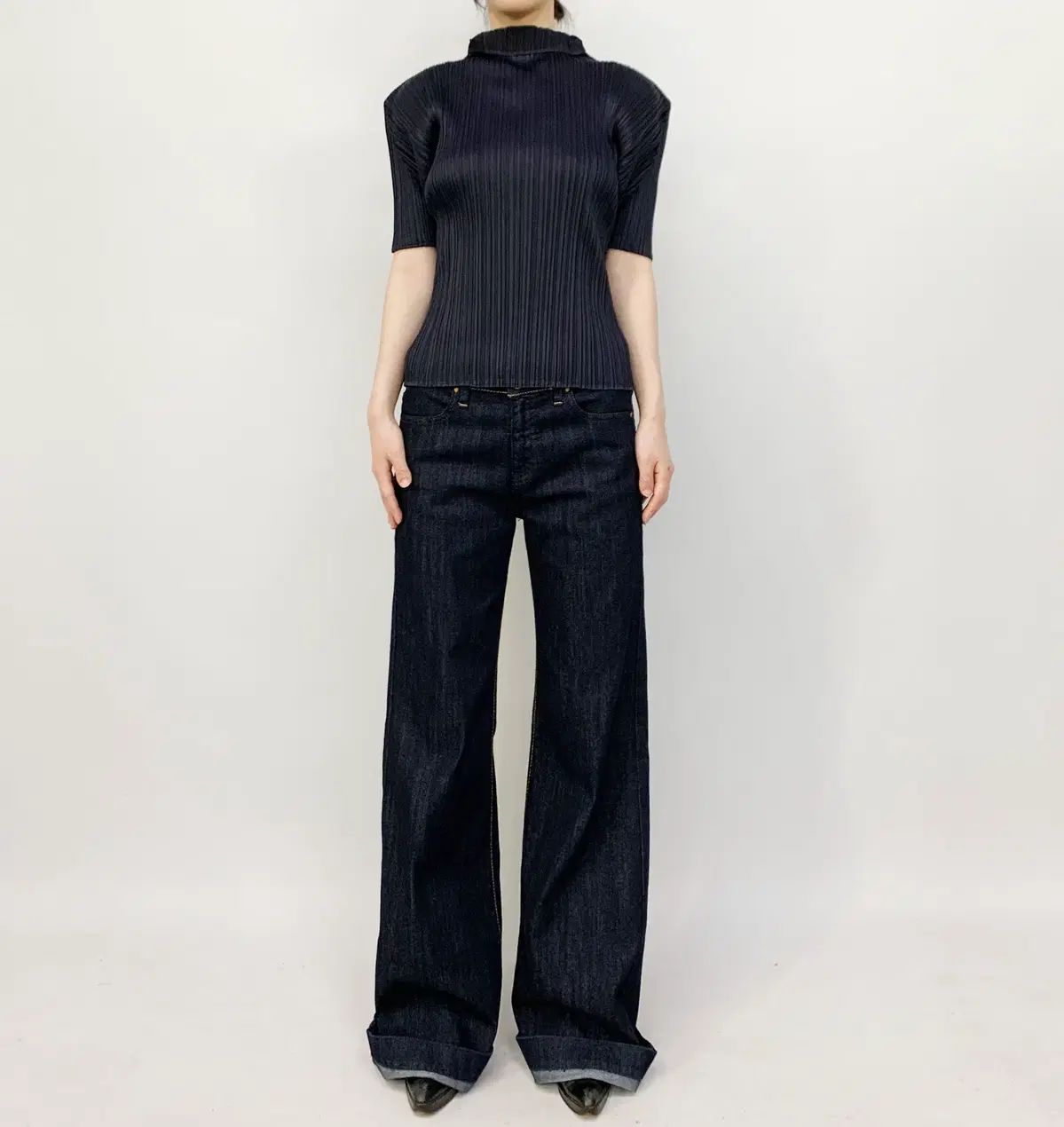 プリーツプリーズ PLEATS PLEASE 半袖ブラウス