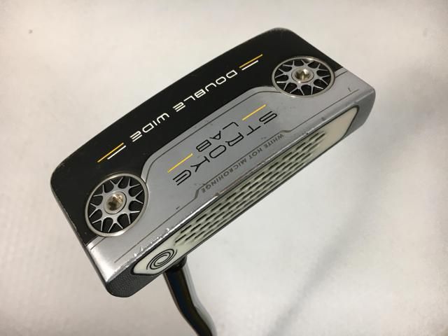 返品OK 【中古ゴルフクラブ】オデッセイ STROKE LAB(ストローク ラボ) DOUBLE WIDE パター 2019 オリジナルスチール パター