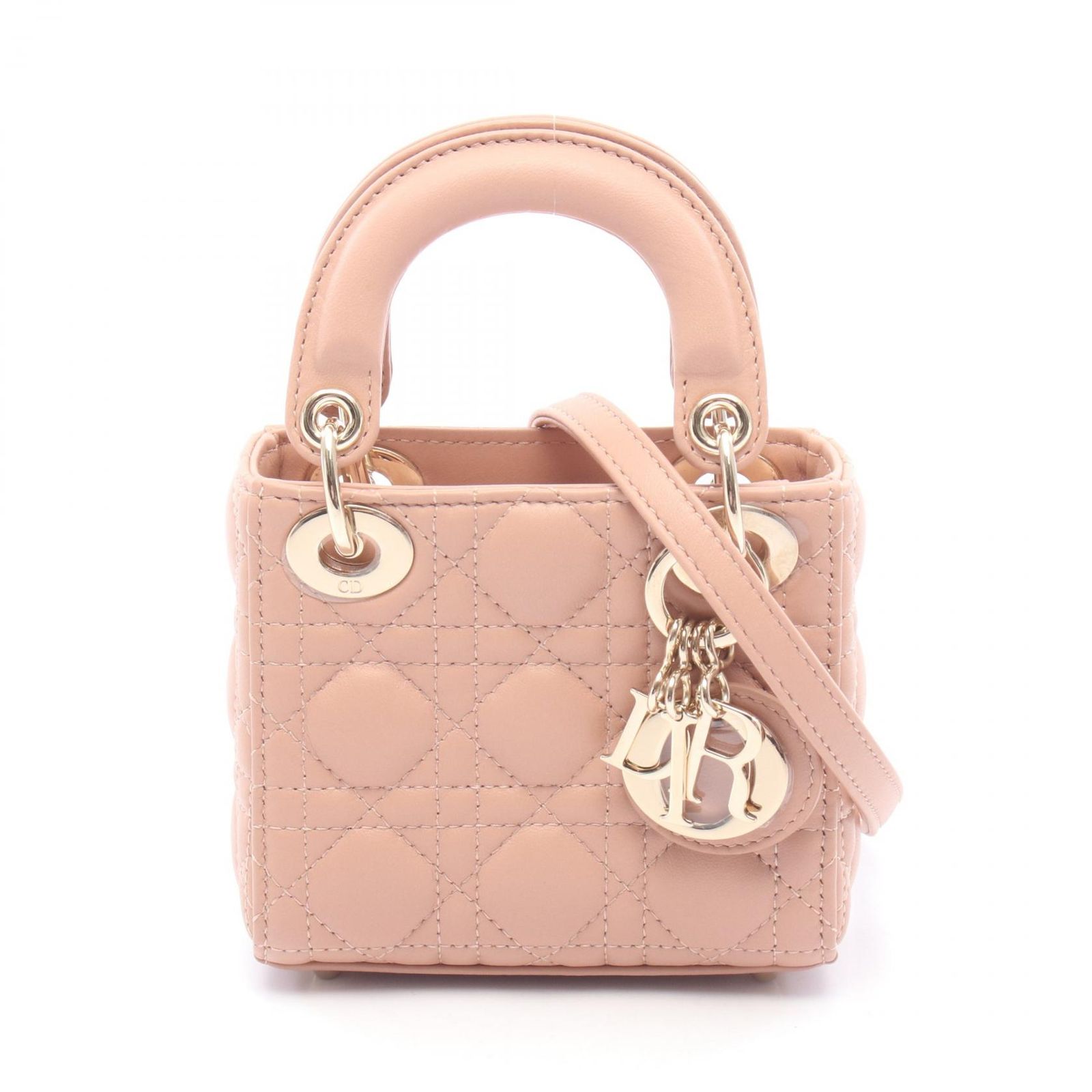 Dior ディオール レディディオール マイクロバッグ カナージュ 2WAY ハンドバッグ