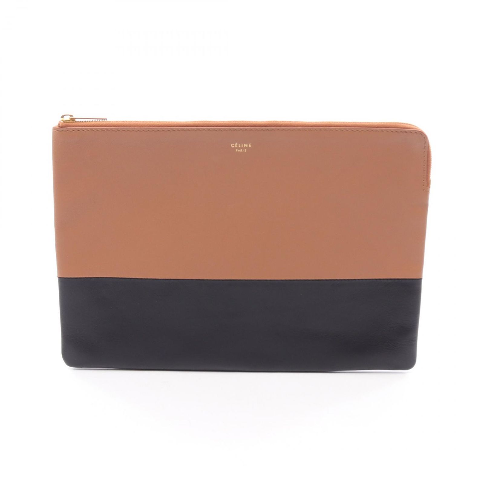 CELINE セリーヌ ソロ バイカラー セカンドバッグ クラッチバッグ