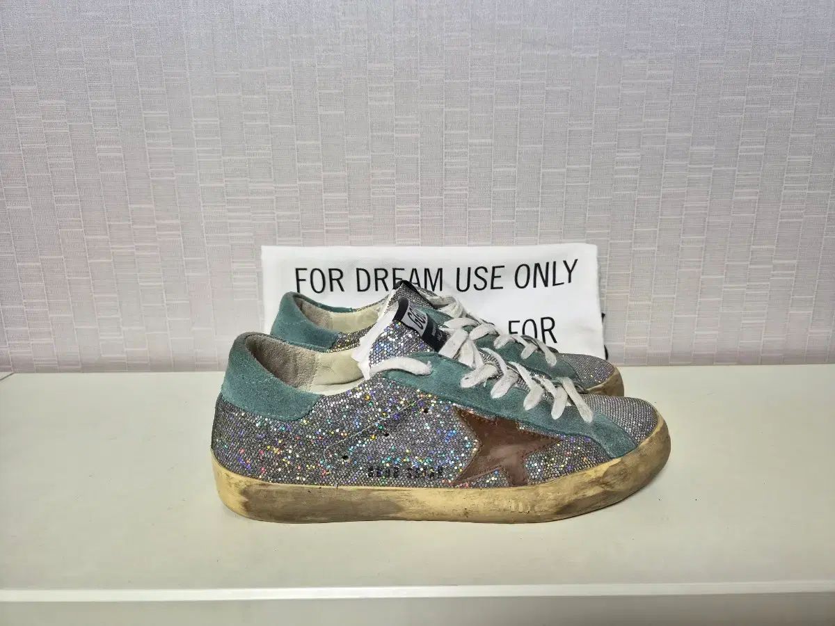 GOLDEN GOOSE ゴールデングース ダークミント グリッタースニーカー