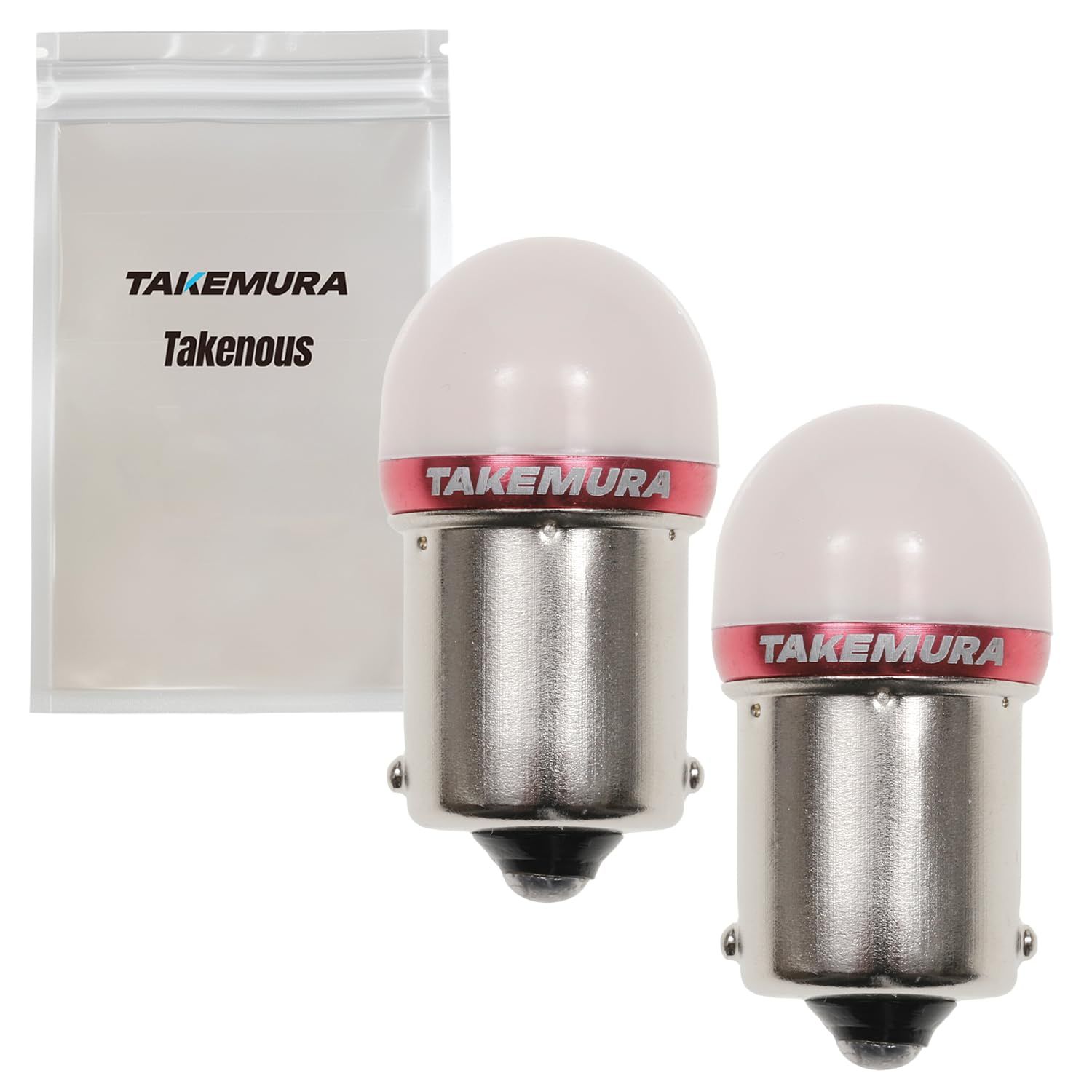 Takenous 竹村商会 S25 LED シングル ピンク BA15s ルミナスルーセント