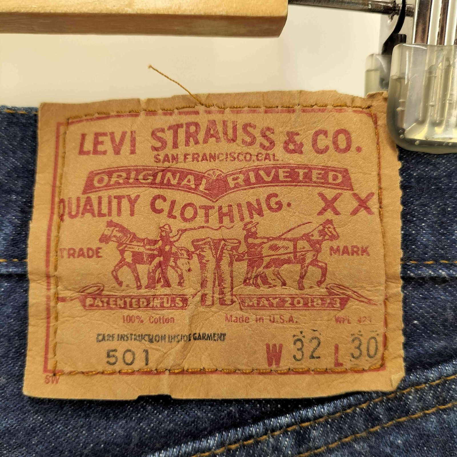 リーバイス Levis 80S 中期 USA製 501 ボタン裏524刻印 デニム パンツ ハチマル 濃紺 メンズ W32 L30 リーバイス Levis 80S 中期 USA製 501 ボタン裏524刻印 デニム パンツ ハチマル 濃紺 メンズ W32 L30