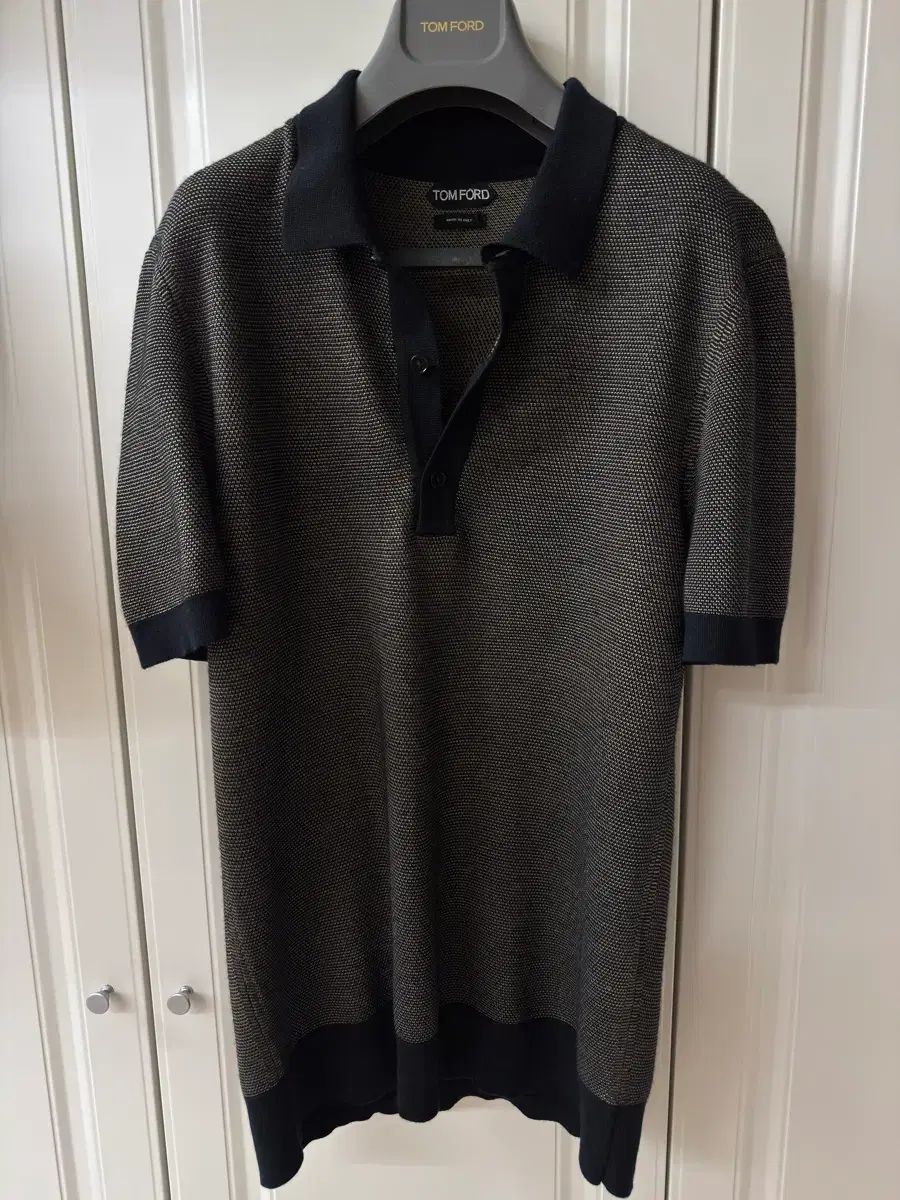 TOM FORD トムフォード シルク ニット カラーTシャツ