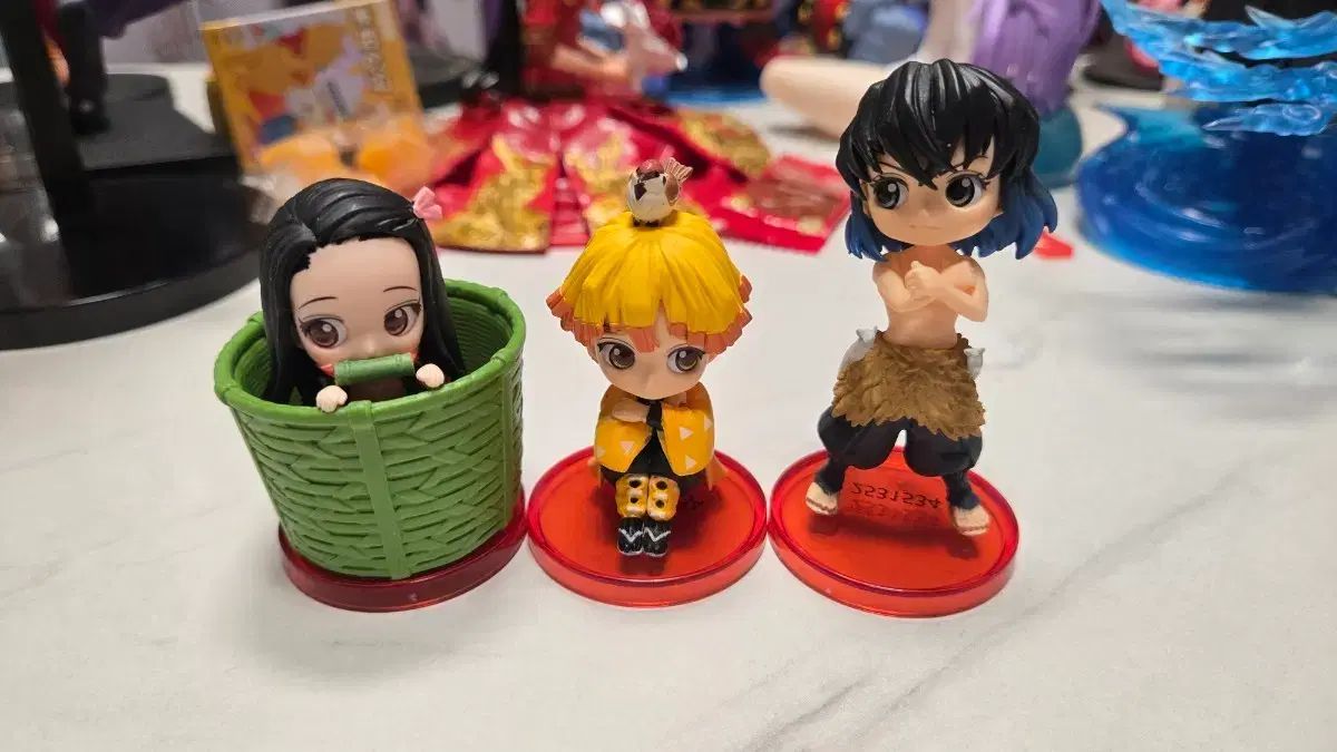 少年チャンピオン応募限定 Q posket（キューポスケット） プチ 鬼滅の刃 禰豆子/我妻 善逸/伊之助 フィギュア