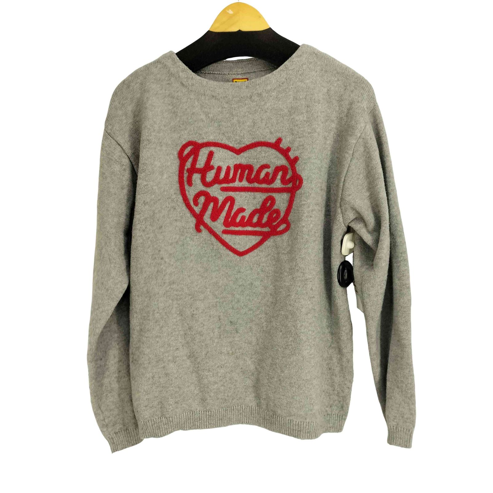 ヒューマンメイド HUMAN MADE 24AW HEART KNIT SWEATER GRAY メンズ JPN：L 15,060円