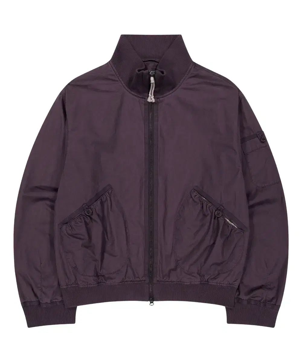 ISSEY MIYAKE イッセイミヤケ パープル コットン ブルゾン ジャケット
