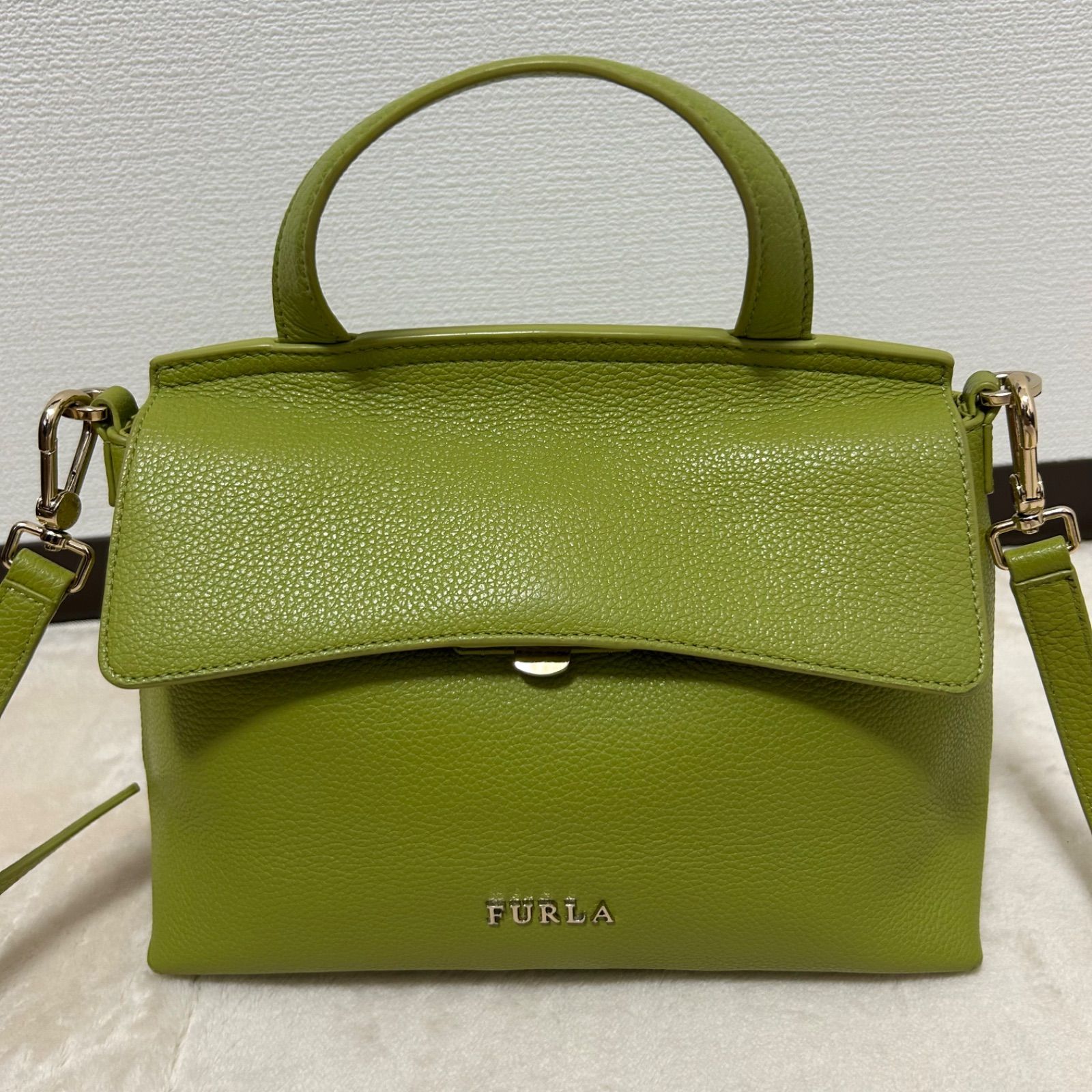 フルラ FURLA ニキ ハンドバッグ ショルダーバッグ 2way グリーン NIKI 