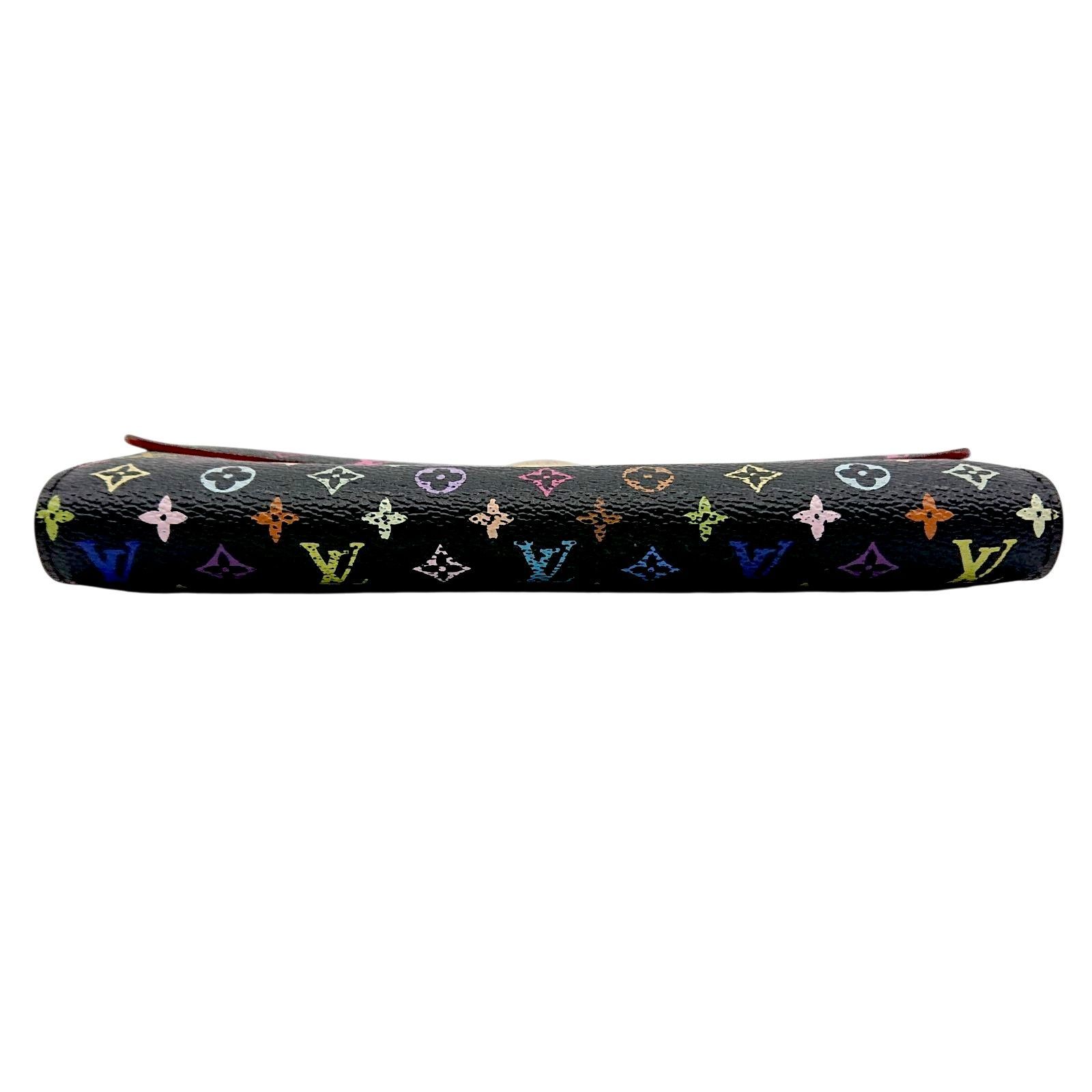 美品】LOUIS VUITTON ルイヴィトン マルチカラー サラ 長財布 